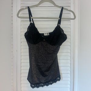 black lace cami